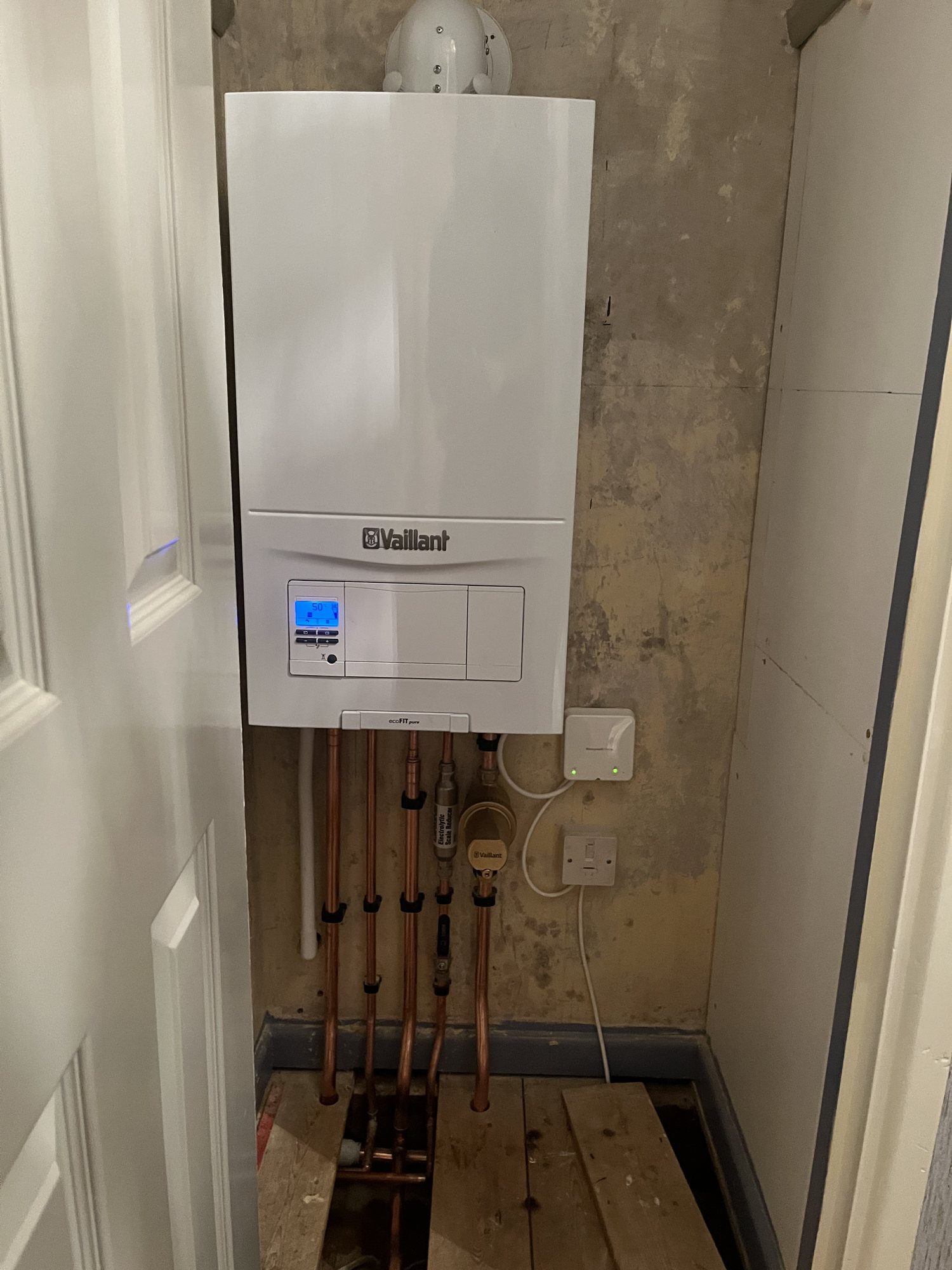 Completed central heating and boiler upgrade